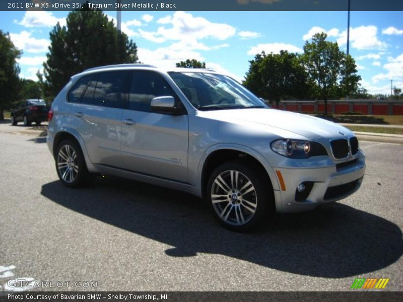 Titanium Silver Metallic / Black 2011 BMW X5 xDrive 35i