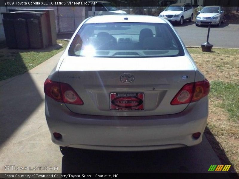 Classic Silver Metallic / Ash 2009 Toyota Corolla XLE