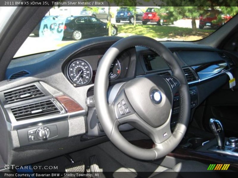 Titanium Silver Metallic / Black 2011 BMW X5 xDrive 35i