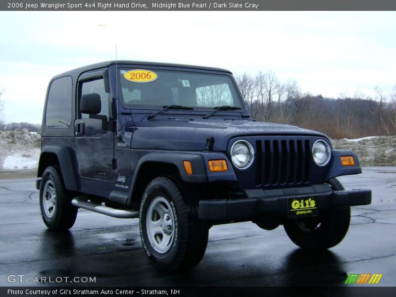 Midnight Blue Pearl / Dark Slate Gray 2006 Jeep Wrangler Sport 4x4 Right Hand Drive