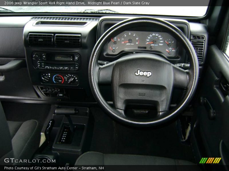 Midnight Blue Pearl / Dark Slate Gray 2006 Jeep Wrangler Sport 4x4 Right Hand Drive