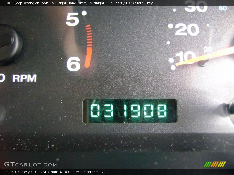 Midnight Blue Pearl / Dark Slate Gray 2006 Jeep Wrangler Sport 4x4 Right Hand Drive