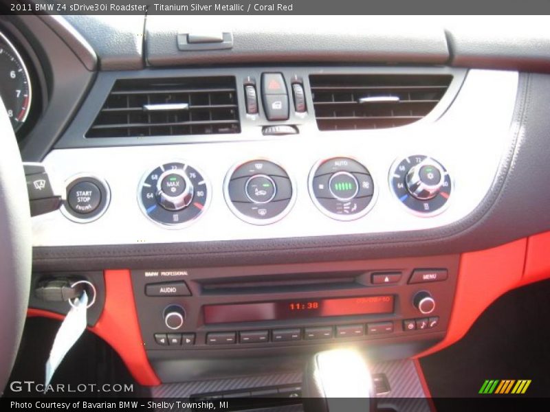 Titanium Silver Metallic / Coral Red 2011 BMW Z4 sDrive30i Roadster