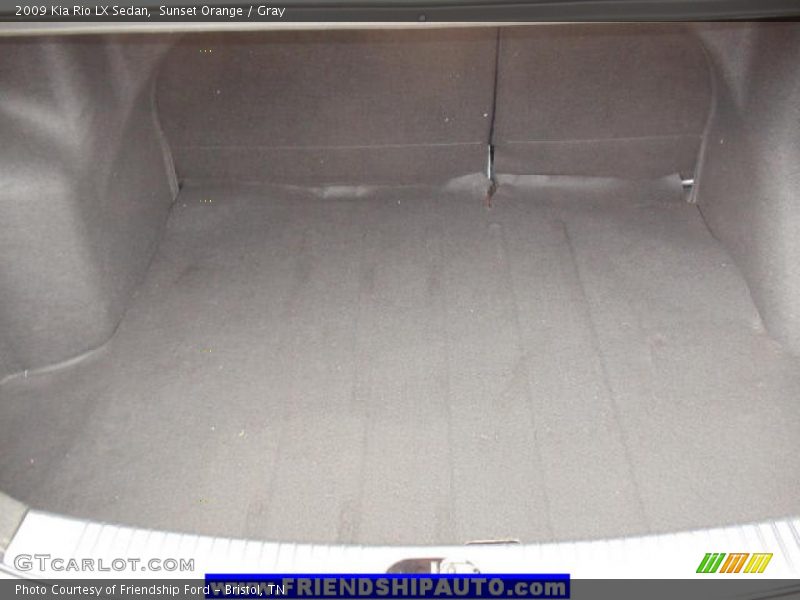 Sunset Orange / Gray 2009 Kia Rio LX Sedan