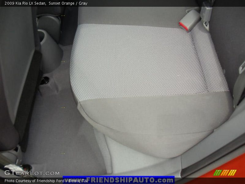 Sunset Orange / Gray 2009 Kia Rio LX Sedan