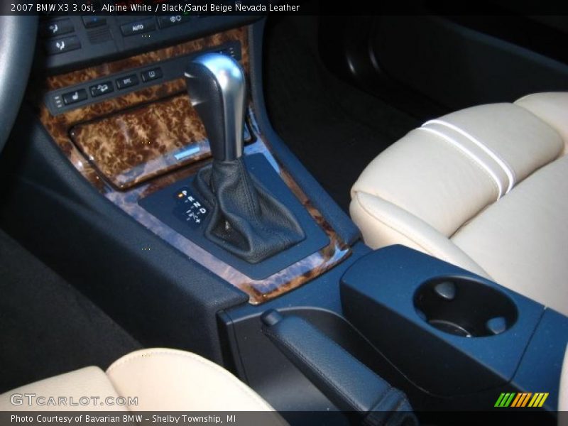 Alpine White / Black/Sand Beige Nevada Leather 2007 BMW X3 3.0si