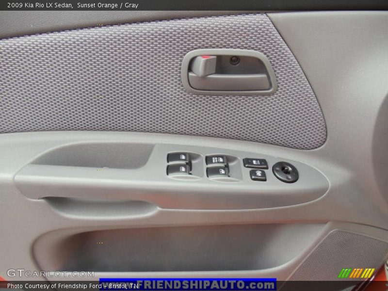 Sunset Orange / Gray 2009 Kia Rio LX Sedan
