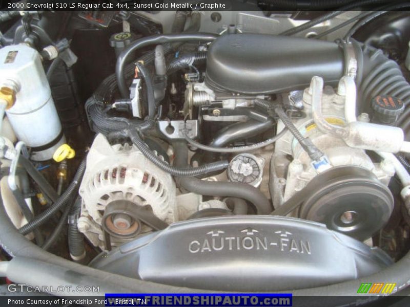 Sunset Gold Metallic / Graphite 2000 Chevrolet S10 LS Regular Cab 4x4