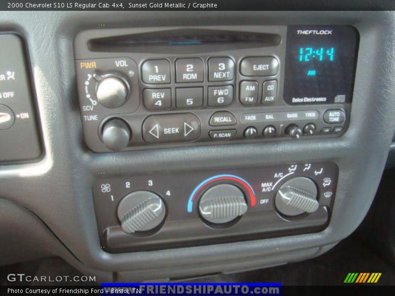 Sunset Gold Metallic / Graphite 2000 Chevrolet S10 LS Regular Cab 4x4