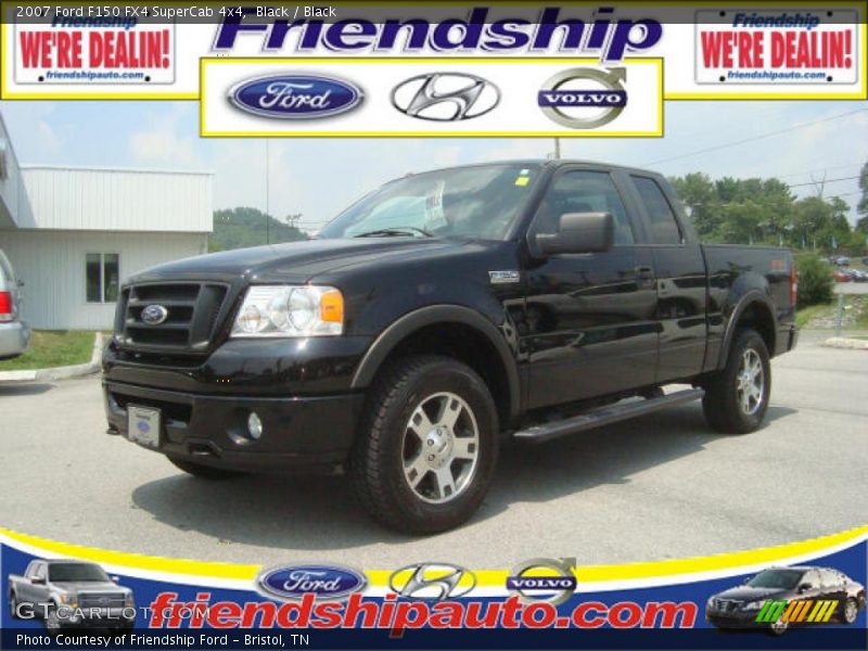 Black / Black 2007 Ford F150 FX4 SuperCab 4x4