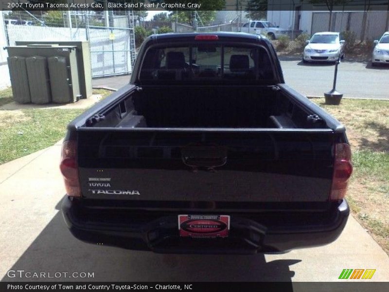 Black Sand Pearl / Graphite Gray 2007 Toyota Tacoma Access Cab