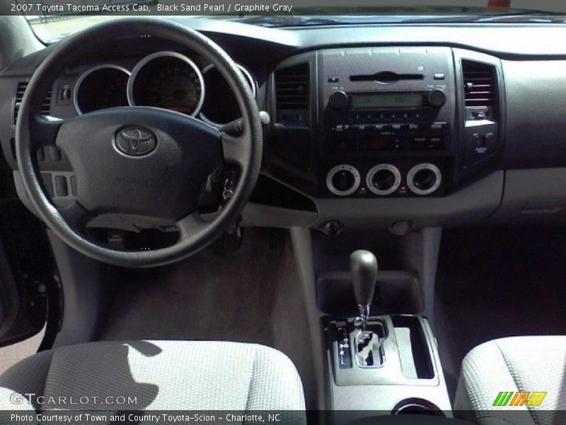 Black Sand Pearl / Graphite Gray 2007 Toyota Tacoma Access Cab
