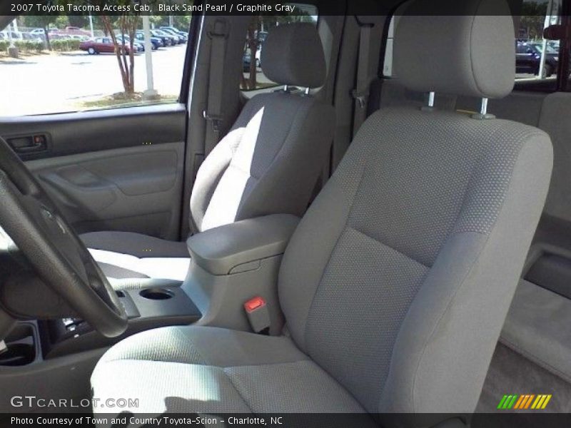 Black Sand Pearl / Graphite Gray 2007 Toyota Tacoma Access Cab