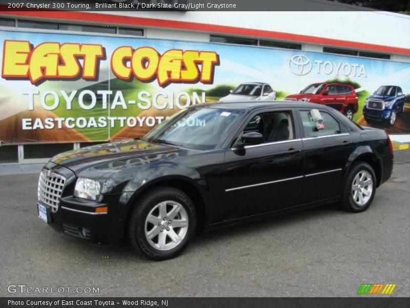 Brilliant Black / Dark Slate Gray/Light Graystone 2007 Chrysler 300 Touring