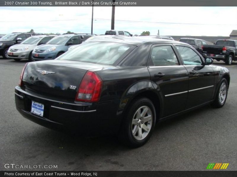 Brilliant Black / Dark Slate Gray/Light Graystone 2007 Chrysler 300 Touring