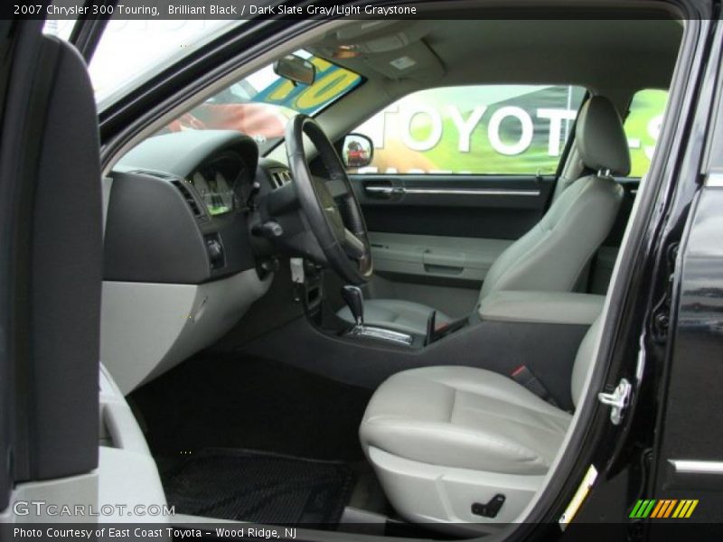 Brilliant Black / Dark Slate Gray/Light Graystone 2007 Chrysler 300 Touring