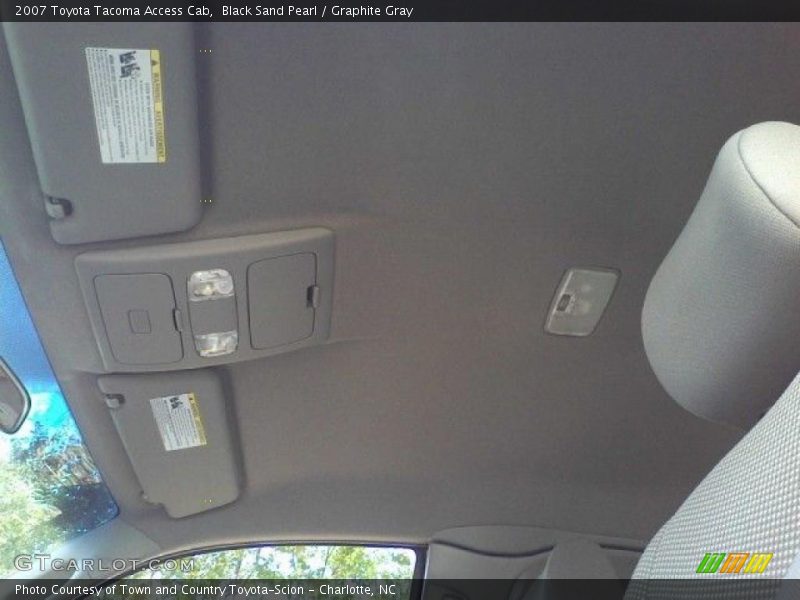 Black Sand Pearl / Graphite Gray 2007 Toyota Tacoma Access Cab