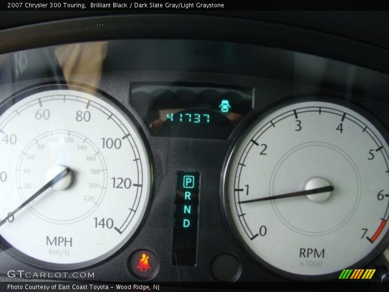 Brilliant Black / Dark Slate Gray/Light Graystone 2007 Chrysler 300 Touring
