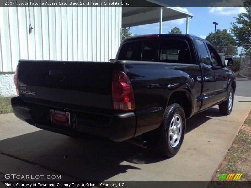 Black Sand Pearl / Graphite Gray 2007 Toyota Tacoma Access Cab
