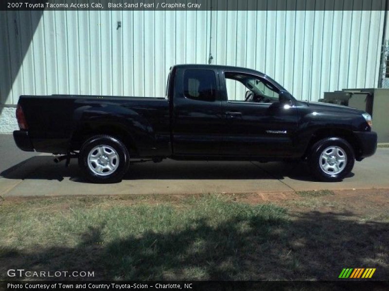 Black Sand Pearl / Graphite Gray 2007 Toyota Tacoma Access Cab