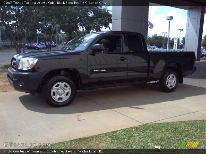 Black Sand Pearl / Graphite Gray 2007 Toyota Tacoma Access Cab