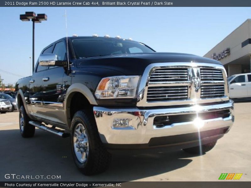 Brilliant Black Crystal Pearl / Dark Slate 2011 Dodge Ram 2500 HD Laramie Crew Cab 4x4