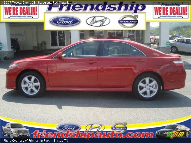 Barcelona Red Metallic / Ash 2007 Toyota Camry SE