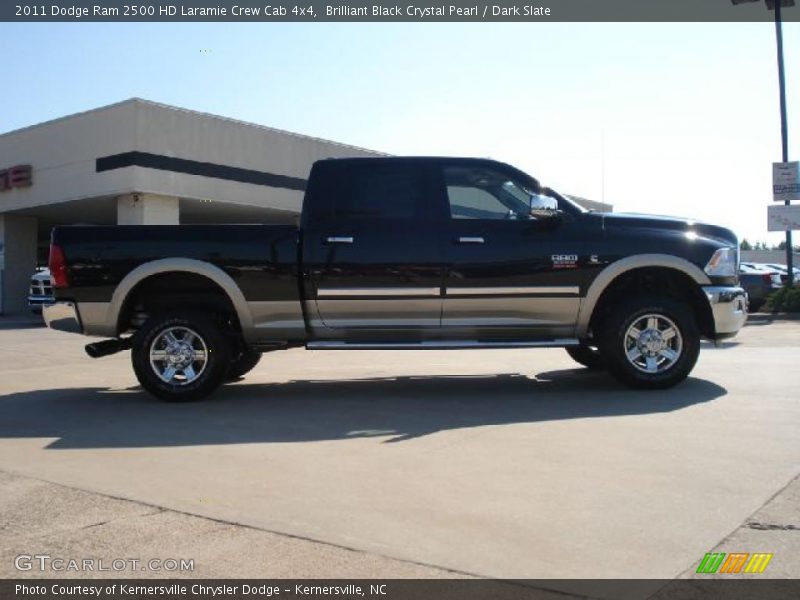 Brilliant Black Crystal Pearl / Dark Slate 2011 Dodge Ram 2500 HD Laramie Crew Cab 4x4