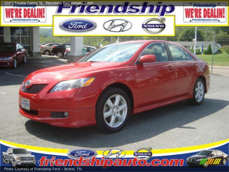 Barcelona Red Metallic / Ash 2007 Toyota Camry SE