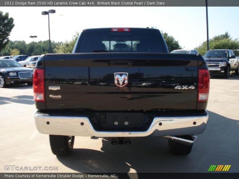 Brilliant Black Crystal Pearl / Dark Slate 2011 Dodge Ram 2500 HD Laramie Crew Cab 4x4
