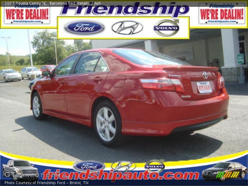 Barcelona Red Metallic / Ash 2007 Toyota Camry SE