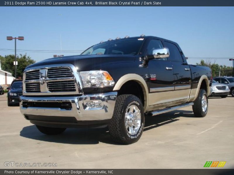 Brilliant Black Crystal Pearl / Dark Slate 2011 Dodge Ram 2500 HD Laramie Crew Cab 4x4