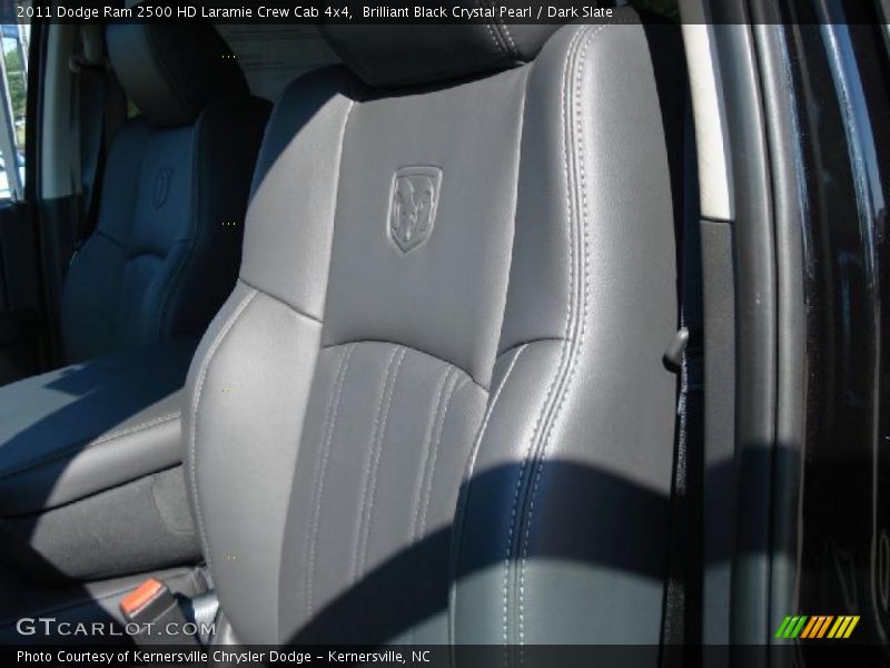 Brilliant Black Crystal Pearl / Dark Slate 2011 Dodge Ram 2500 HD Laramie Crew Cab 4x4