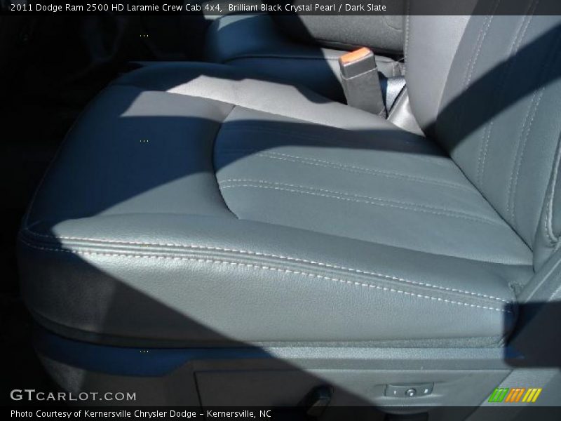 Brilliant Black Crystal Pearl / Dark Slate 2011 Dodge Ram 2500 HD Laramie Crew Cab 4x4