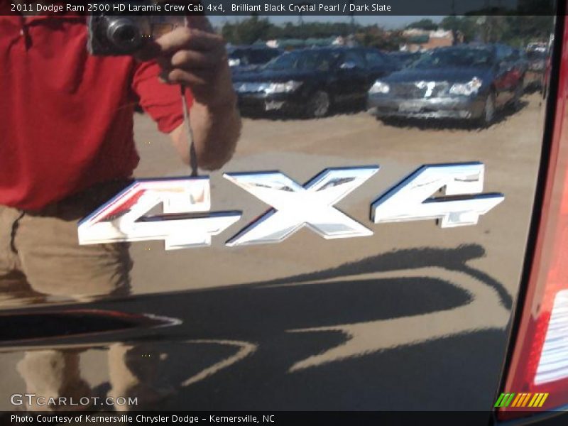 Brilliant Black Crystal Pearl / Dark Slate 2011 Dodge Ram 2500 HD Laramie Crew Cab 4x4