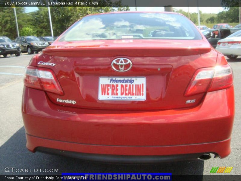 Barcelona Red Metallic / Ash 2007 Toyota Camry SE