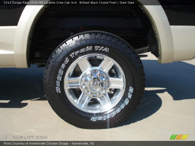 Brilliant Black Crystal Pearl / Dark Slate 2011 Dodge Ram 2500 HD Laramie Crew Cab 4x4