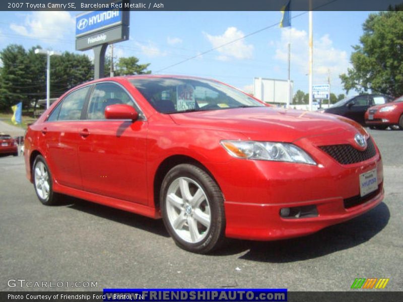 Barcelona Red Metallic / Ash 2007 Toyota Camry SE