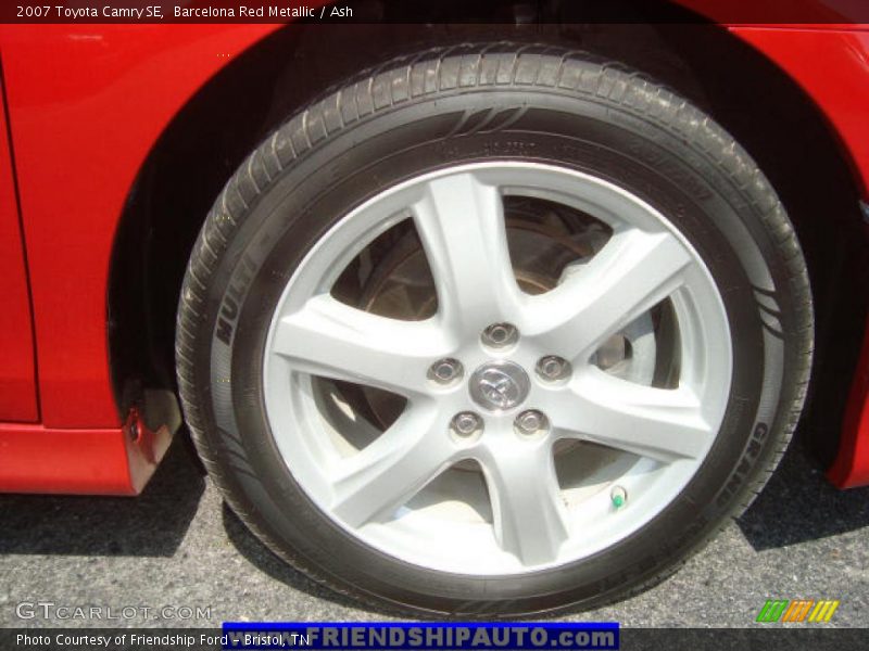 Barcelona Red Metallic / Ash 2007 Toyota Camry SE