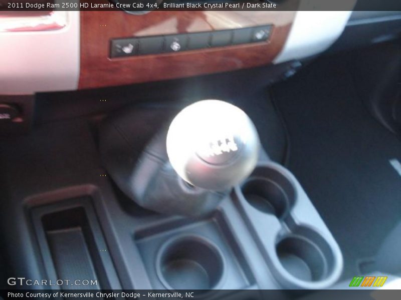 Brilliant Black Crystal Pearl / Dark Slate 2011 Dodge Ram 2500 HD Laramie Crew Cab 4x4