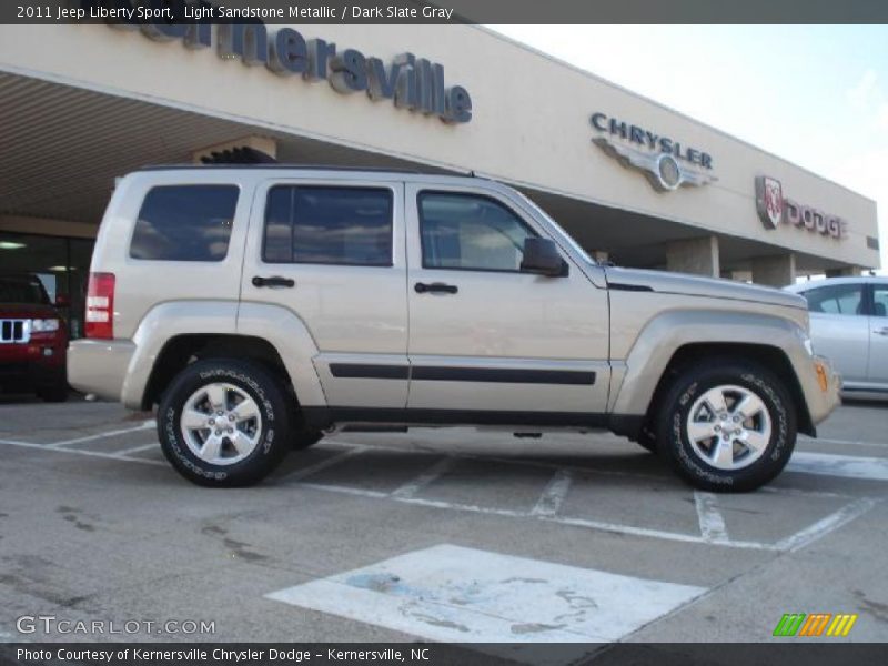 Light Sandstone Metallic / Dark Slate Gray 2011 Jeep Liberty Sport