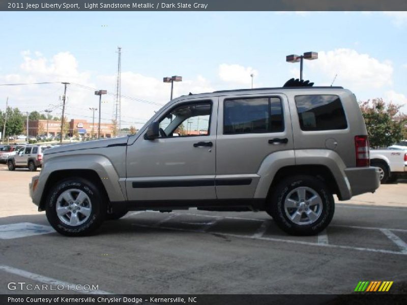 Light Sandstone Metallic / Dark Slate Gray 2011 Jeep Liberty Sport