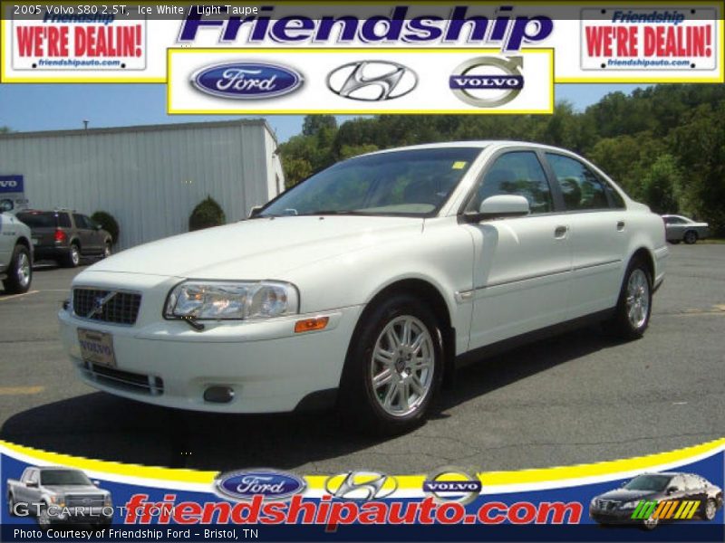 Ice White / Light Taupe 2005 Volvo S80 2.5T