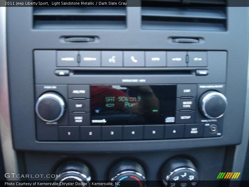 Light Sandstone Metallic / Dark Slate Gray 2011 Jeep Liberty Sport