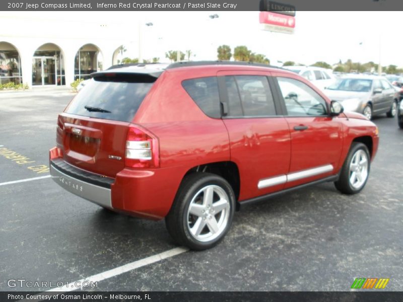 Inferno Red Crystal Pearlcoat / Pastel Slate Gray 2007 Jeep Compass Limited