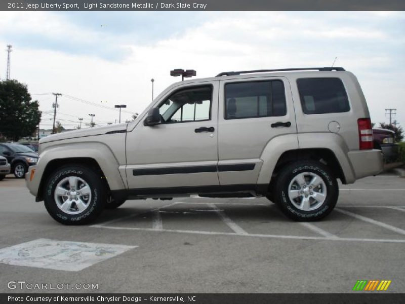 Light Sandstone Metallic / Dark Slate Gray 2011 Jeep Liberty Sport