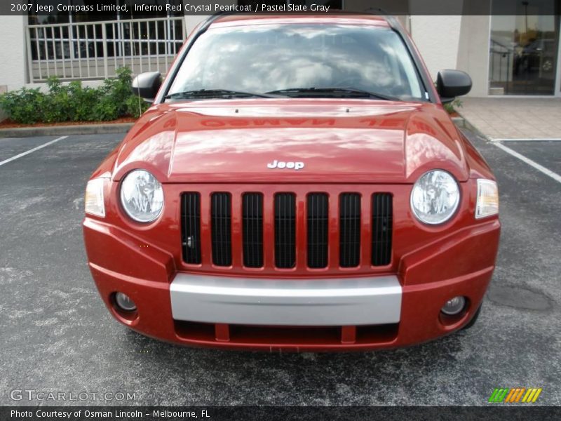 Inferno Red Crystal Pearlcoat / Pastel Slate Gray 2007 Jeep Compass Limited