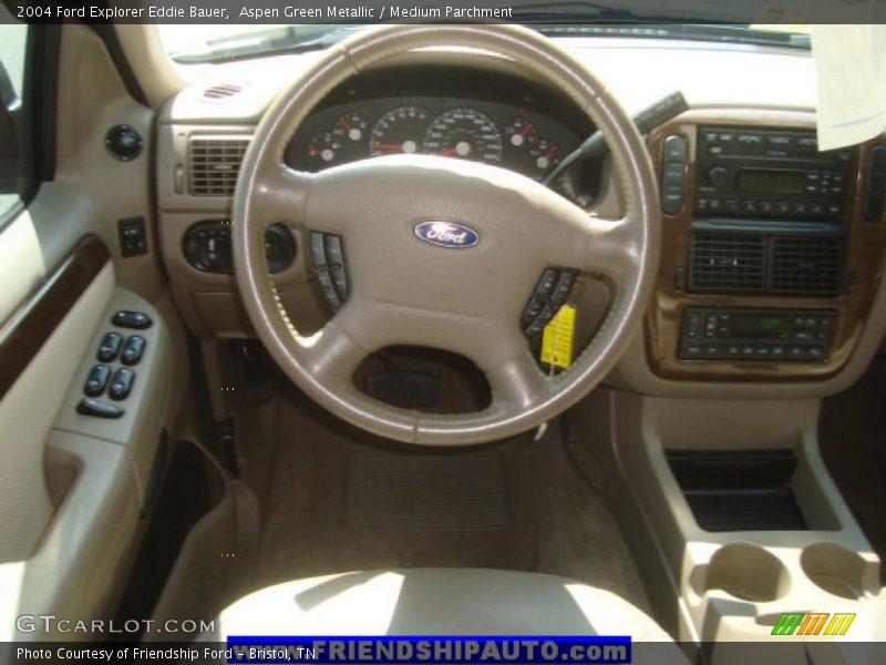 Aspen Green Metallic / Medium Parchment 2004 Ford Explorer Eddie Bauer