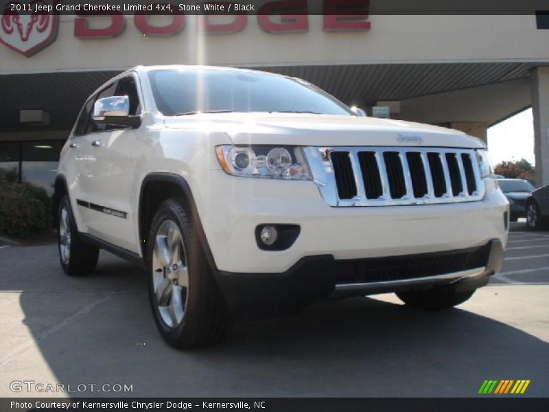 Stone White / Black 2011 Jeep Grand Cherokee Limited 4x4