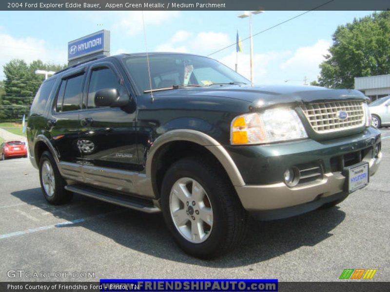 Aspen Green Metallic / Medium Parchment 2004 Ford Explorer Eddie Bauer